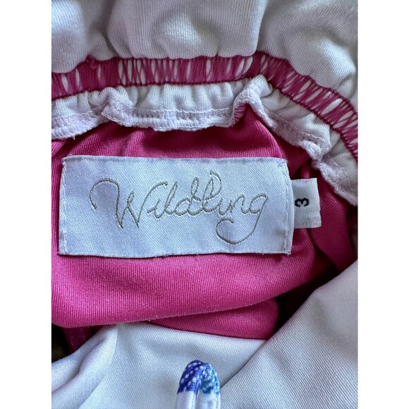 Wildling By Well Dressed Wolf Hot Pink Skirted Ruffle Lace One Piece Swimsuit 3 - Picture 4 of 8